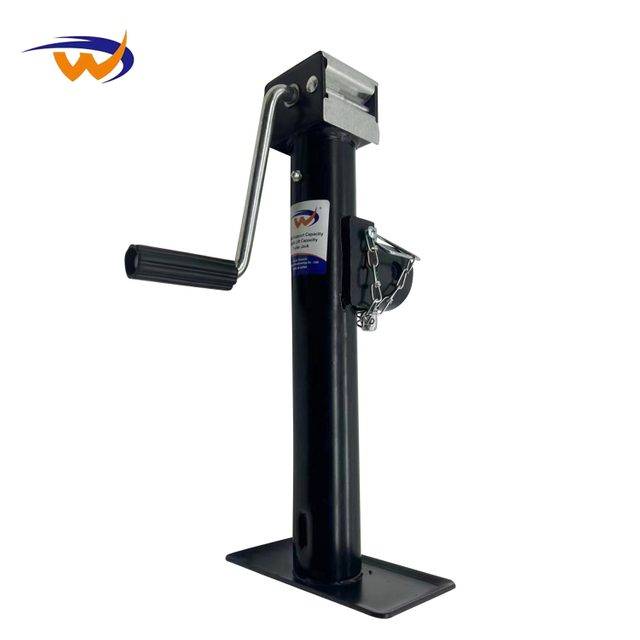 Factory Wholesale Black 1000lbs Hand Top Trailer Accessories RV Support Frame Stainless Steel Powder Coated Jack