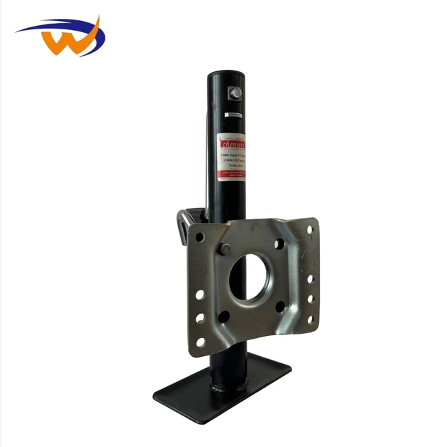 Flange-Mounted Side-Sway 1000lbs Trailer Jack with Round Tube Design