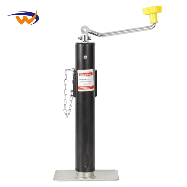 Factory Wholesale Black 1000lbs Hand Top Trailer Accessories RV Support Frame Stainless Steel Powder Coated Jack