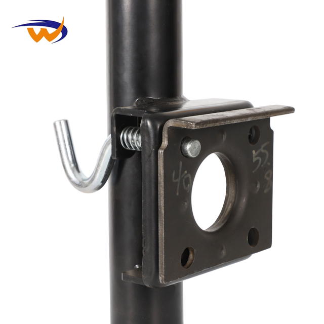 Custom Black Galvanized Top Hand 2000 Lb Flanged Trailer Parts RV Lifting Equipment Mechanical Jack