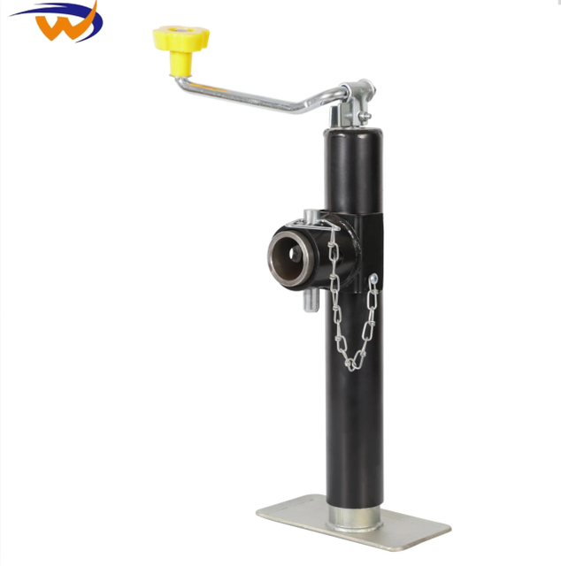 Factory Outlet Black 1000lbs Hand Top Trailer Accessories RV Support Frame Stainless Steel Powder Coated Jack